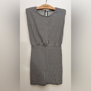 Black & White Gingham Mini Dress 🖤🤍